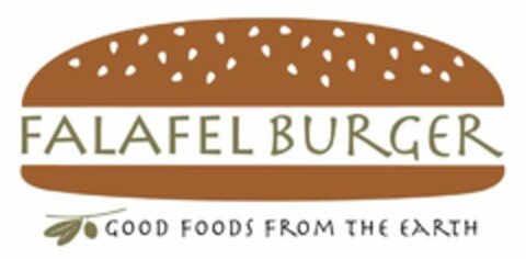 FALAFEL BURGER GOOD FOODS FROM THE EARTH Logo (USPTO, 26.03.2010)