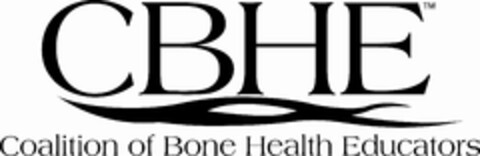 CBHE COALITION OF BONE HEALTH EDUCATORS Logo (USPTO, 10.08.2010)