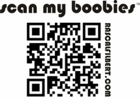 SCAN MY BOOBIES RASCALFILBERT.COM Logo (USPTO, 15.12.2010)