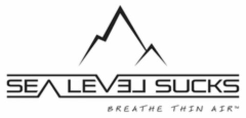 SEA LEVEL SUCKS BREATHE THIN AIR Logo (USPTO, 28.12.2011)