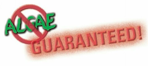 ALGAE GUARANTEED! Logo (USPTO, 01/25/2013)