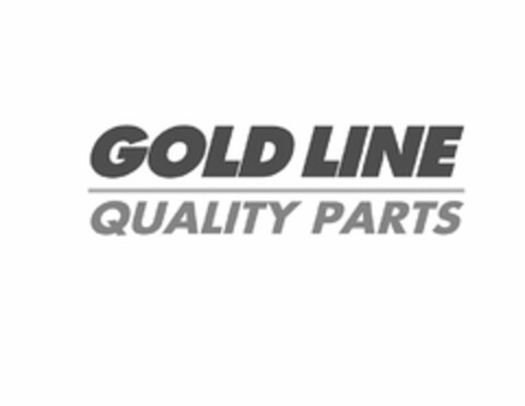 GOLD LINE QUALITY PARTS Logo (USPTO, 29.10.2014)