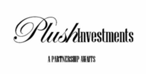 PLUSHINVESTMENTS A PARTNERSHIP AWAITS Logo (USPTO, 14.11.2014)