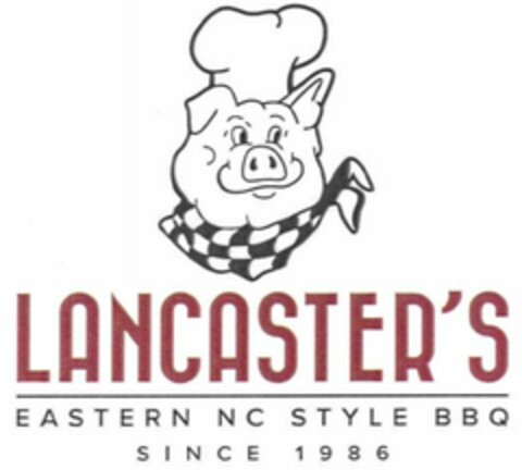 LANCASTER'S EASTERN NC STYLE BBQ SINCE 1986 Logo (USPTO, 18.12.2014)