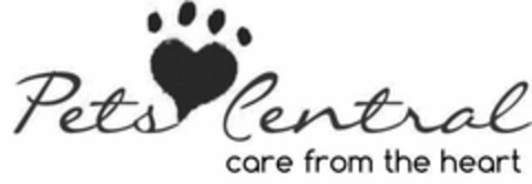 PETS CENTRAL CARE FROM THE HEART Logo (USPTO, 02.03.2015)