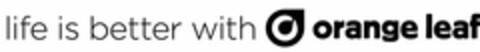 LIFE IS BETTER WITH ORANGE LEAF Logo (USPTO, 03.03.2015)