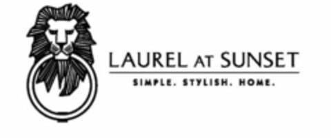 LAUREL AT SUNSET SIMPLE. STYLISH. HOME. Logo (USPTO, 01.04.2015)