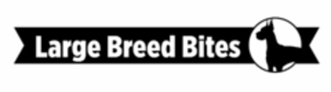LARGE BREED BITES Logo (USPTO, 10.07.2015)