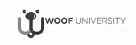 WOOF UNIVERSITY Logo (USPTO, 09.10.2015)