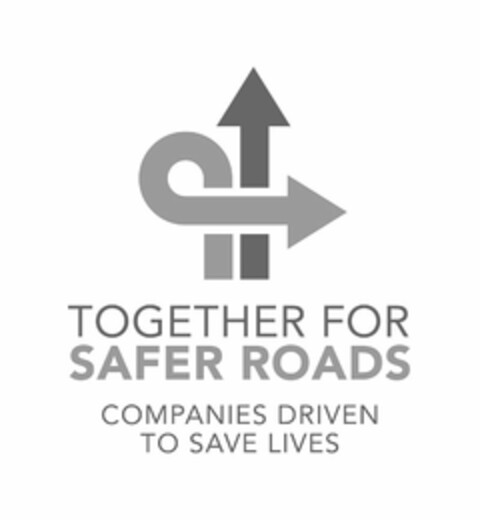 TOGETHER FOR SAFER ROADS COMPANIES DRIVEN TO SAVE LIVES Logo (USPTO, 04.05.2016)