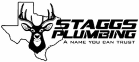 STAGGS PLUMBING A NAME YOU CAN TRUST Logo (USPTO, 08/09/2016)