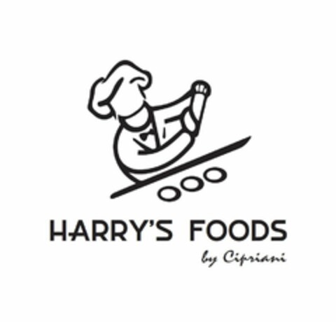 HARRY'S FOODS BY CIPRIANI Logo (USPTO, 08/31/2018)