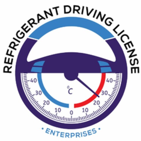REFRIGERANT DRIVING LICENSE ·ENTERPRISES· Logo (USPTO, 11.01.2019)