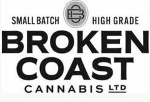 BC SMALL BATCH HIGH GRADE BROKEN COAST CANNABIS LTD Logo (USPTO, 10.05.2019)