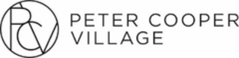 PCV PETER COOPER VILLAGE Logo (USPTO, 08/27/2019)