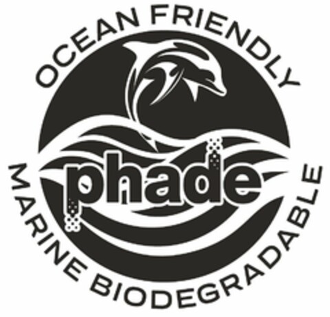 PHADE OCEAN FRIENDLY MARINE BIODEGRADABLE Logo (USPTO, 09/17/2019)