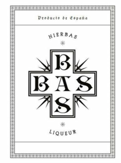 BAS BAS HIERBAS LIQUEUR PRODCUTO DE ESPANA Logo (USPTO, 20.04.2020)