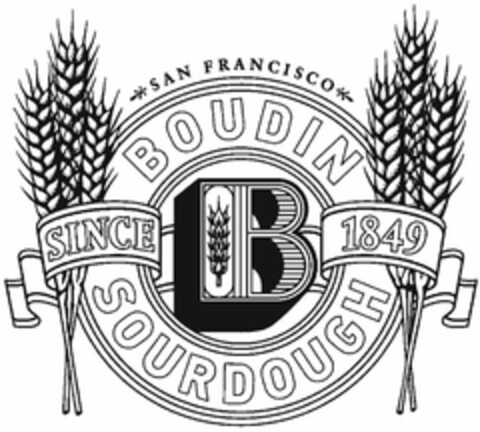 SAN FRANCISCO BOUDIN B SOURDOUGH SINCE 1849 Logo (USPTO, 16.06.2009)