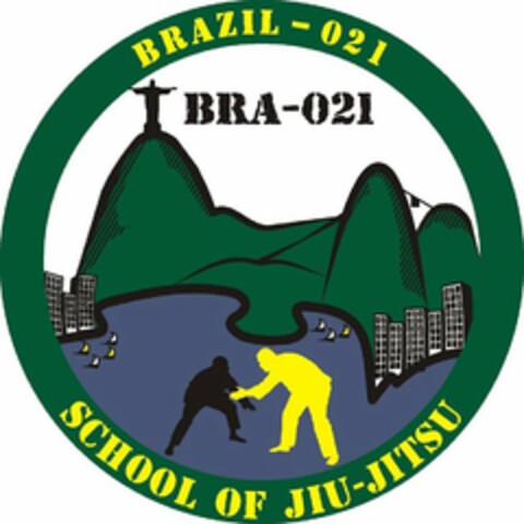 BRAZIL-021 SCHOOL OF JIU-JITSU BRA-021 Logo (USPTO, 14.08.2009)