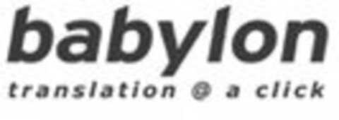 BABYLON TRANSLATION @ A CLICK Logo (USPTO, 12/22/2009)