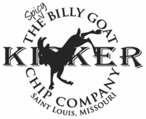 THE SPICY BILLY GOAT CHIP COMPANY KICKER SAINT LOUIS, MISSOURI Logo (USPTO, 13.04.2011)