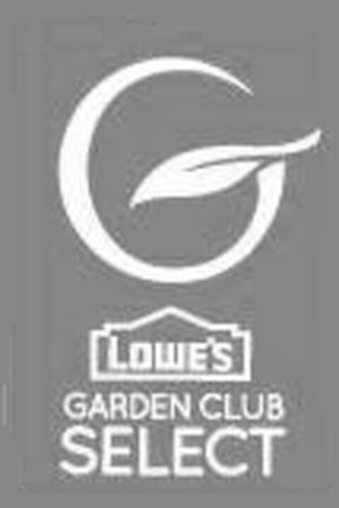 G LOWE'S GARDEN CLUB SELECT Logo (USPTO, 14.04.2011)