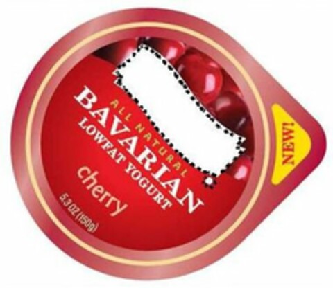 ALL NATURAL BAVARIAN LOWFAT YOGURT CHERRY NEW! Logo (USPTO, 02.08.2011)