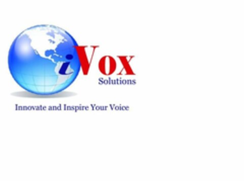 IVOX SOLUTIONS INNOVATE AND INSPIRE YOUR VOICE Logo (USPTO, 22.11.2011)