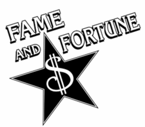 FAME AND FORTUNE Logo (USPTO, 01/09/2012)