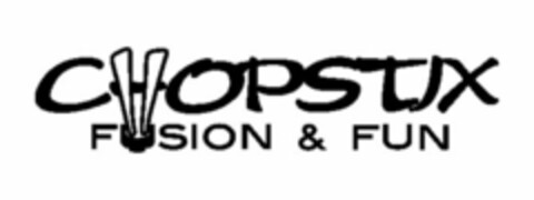 CHOPSTIX FUSION & FUN Logo (USPTO, 04/01/2013)