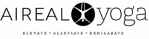 AIREAL YOGA ELEVATE ALLEVIATE EXHILARATE Logo (USPTO, 15.04.2013)