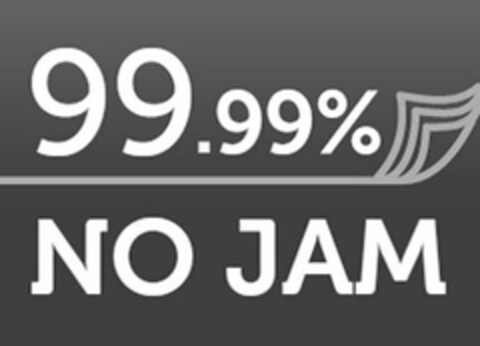 99.99% NO JAM Logo (USPTO, 09/26/2013)