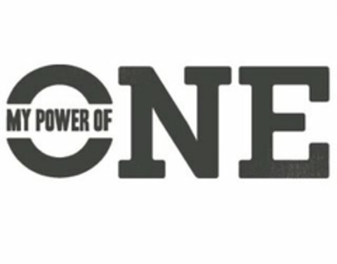 MY POWER OF ONE Logo (USPTO, 12.02.2014)