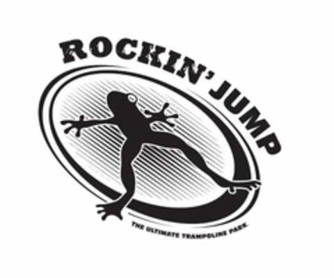 ROCKIN' JUMP THE ULTIMATE TRAMPOLINE PARK. Logo (USPTO, 10/06/2014)