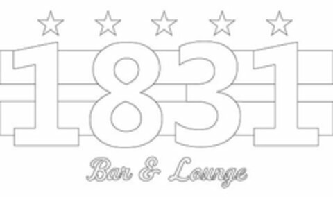 1831 BAR & LOUNGE Logo (USPTO, 17.08.2015)