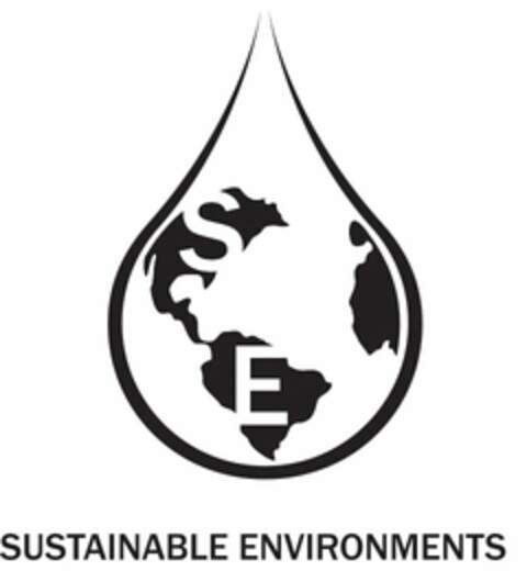 S E SUSTAINABLE ENVIRONMENTS Logo (USPTO, 13.01.2017)