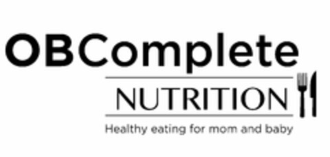 OBCOMPLETE NUTRITION HEALTHY EATING FORMOM AND BABY Logo (USPTO, 03/30/2017)