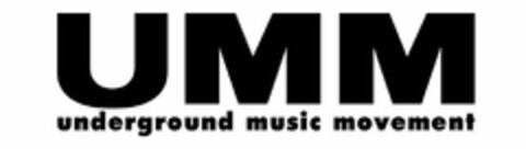 UMM UNDERGROUND MUSIC MOVEMENT Logo (USPTO, 29.11.2017)