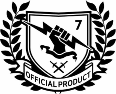 OFFICIAL PRODUCT 7 Logo (USPTO, 25.05.2018)