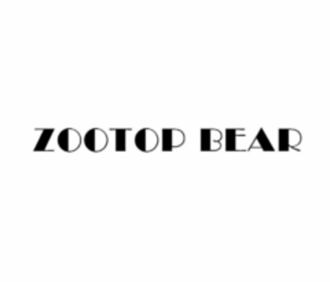 ZOOTOP BEAR Logo (USPTO, 14.08.2018)