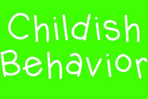 CHILDISH BEHAVIOR Logo (USPTO, 18.09.2018)