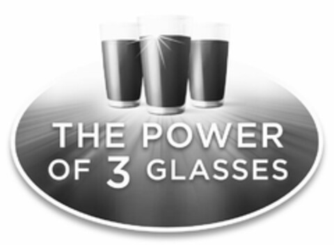 THE POWER OF 3 GLASSES Logo (USPTO, 20.12.2018)