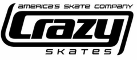 AMERICA'S SKATE COMPANY CRAZY SKATES Logo (USPTO, 30.05.2019)