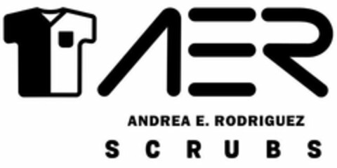 AER ANDREA E. RODRIGUEZ SCRUBS Logo (USPTO, 19.06.2019)