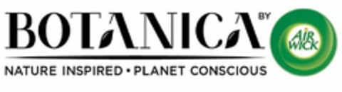 BOTANICA BY AIRWICK NATURE INSPIRED PLANET CONSCIOUS Logo (USPTO, 08.08.2019)