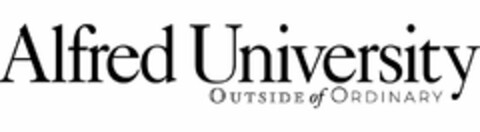 ALFRED UNIVERSITY OUTSIDE OF ORDINARY Logo (USPTO, 21.08.2019)