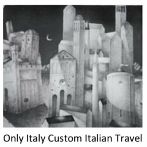 ONLY ITALY CUSTOM ITALIAN TRAVEL Logo (USPTO, 02.10.2019)