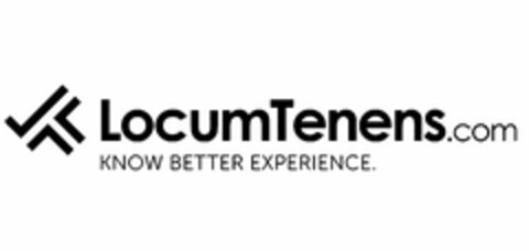 LOCUMTENENS.COM KNOW BETTER EXPERIENCE Logo (USPTO, 12.03.2020)