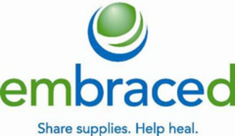 EMBRACED SHARE SUPPLIES. HELP HEAL. Logo (USPTO, 16.11.2010)