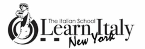 LEARN ITALY THE ITALIAN SCHOOL NEW YORK Logo (USPTO, 04/08/2011)